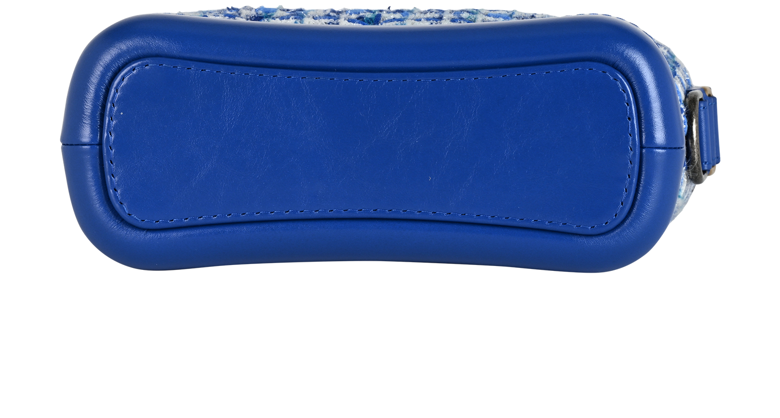 Small Gabrielle, &pound;1,500, Handbags, Blue/White, Leather/Tweed, Top view